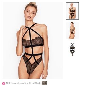 Chantilly strappy lace teddy Victoria’s Secret